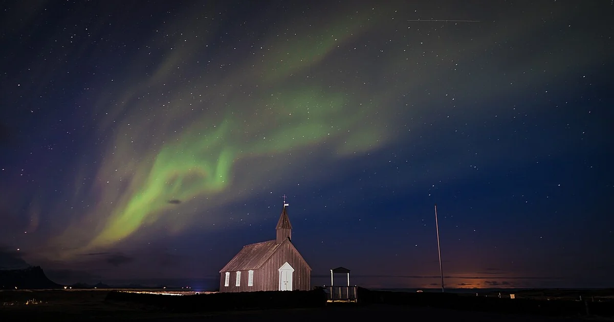 Northern Lights Budir Iceland Travel Photography